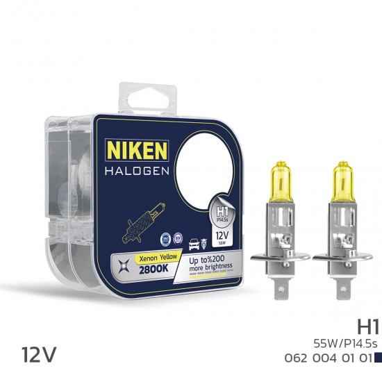 Nıken 12v H1 55w Sarı Işık Ampul 2800k